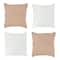 Mini Beige & White Throw Pillow Set by Make Market®